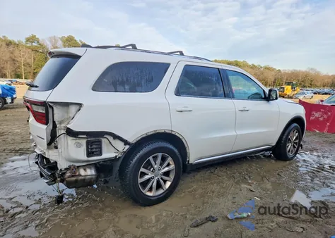 2015 Dodge Durango Limited z USA, uszkodzony, nr VIN 1C4RDJDGXFC843607